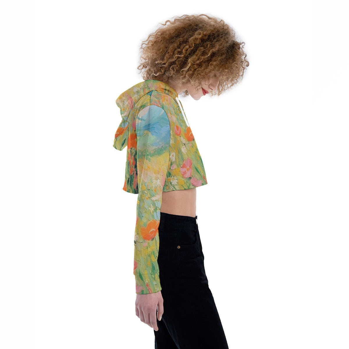 All-Over Print Women's Crop Top Hoodie