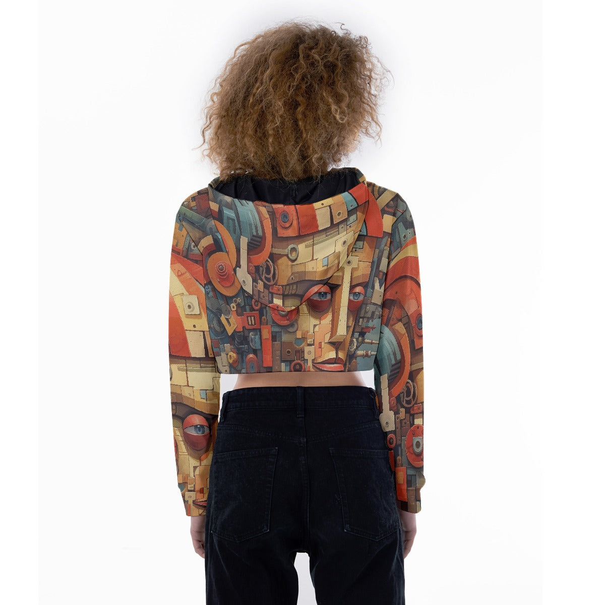 All-Over Print Women's Crop Top Hoodie