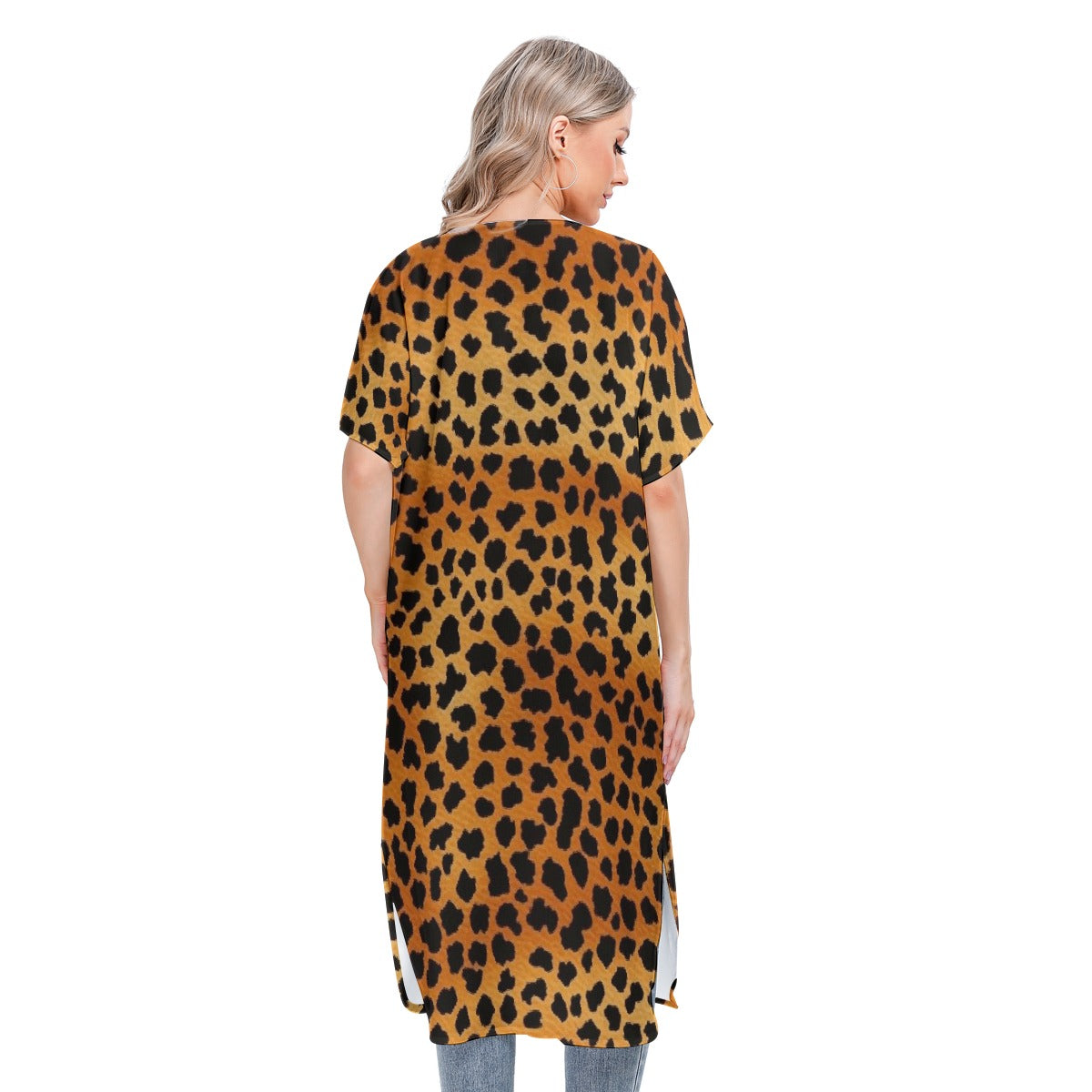 All-Over Print Women's Short Sleeve Cardigan