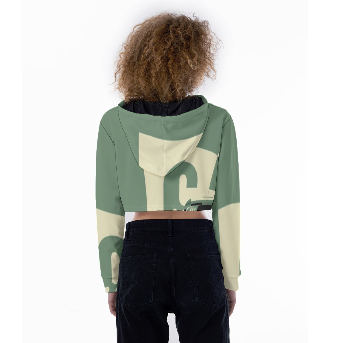 All-Over Print Women's Crop Top Hoodie
