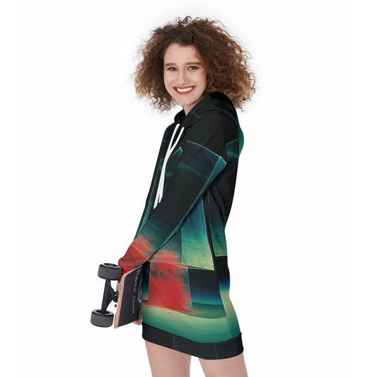 All-Over Print Women's Long Hoodie