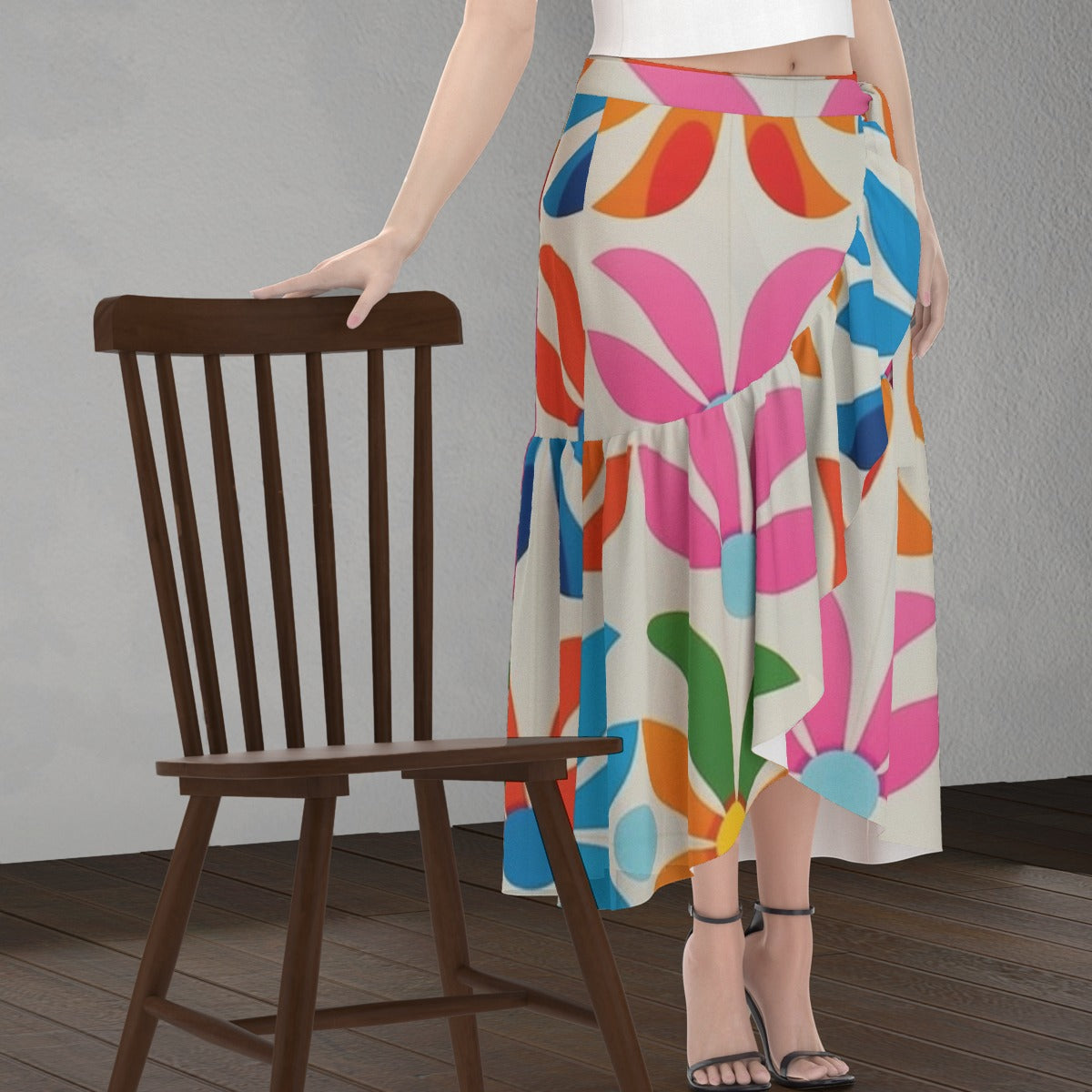 All-Over Print Women's Wrap Skirt