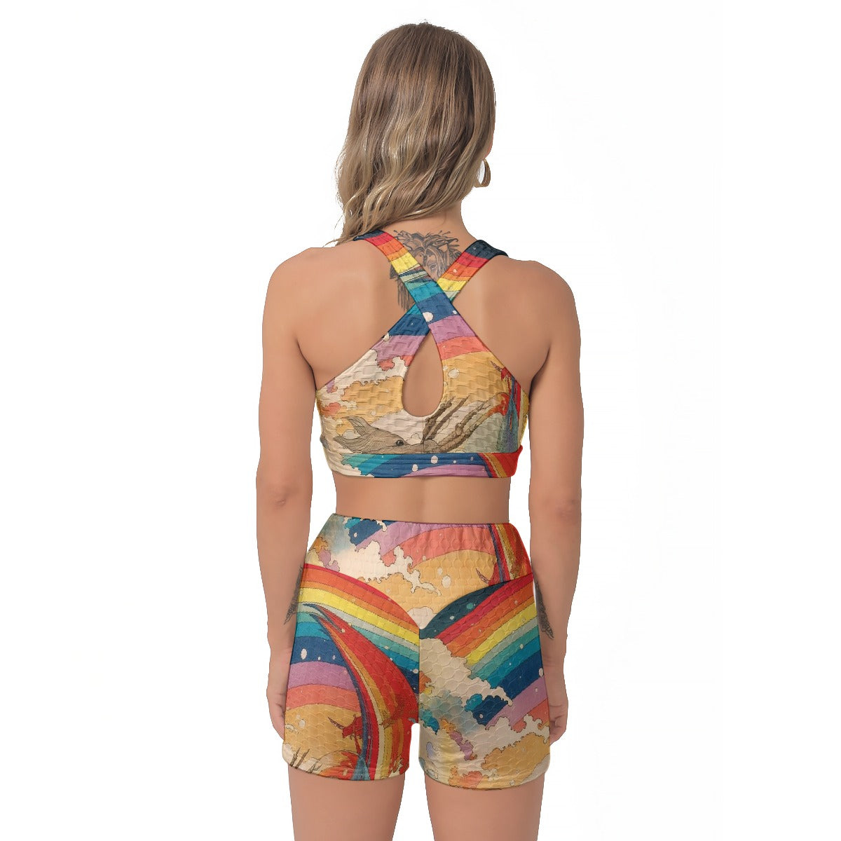 All-Over Print Women's Sports Bra Suit