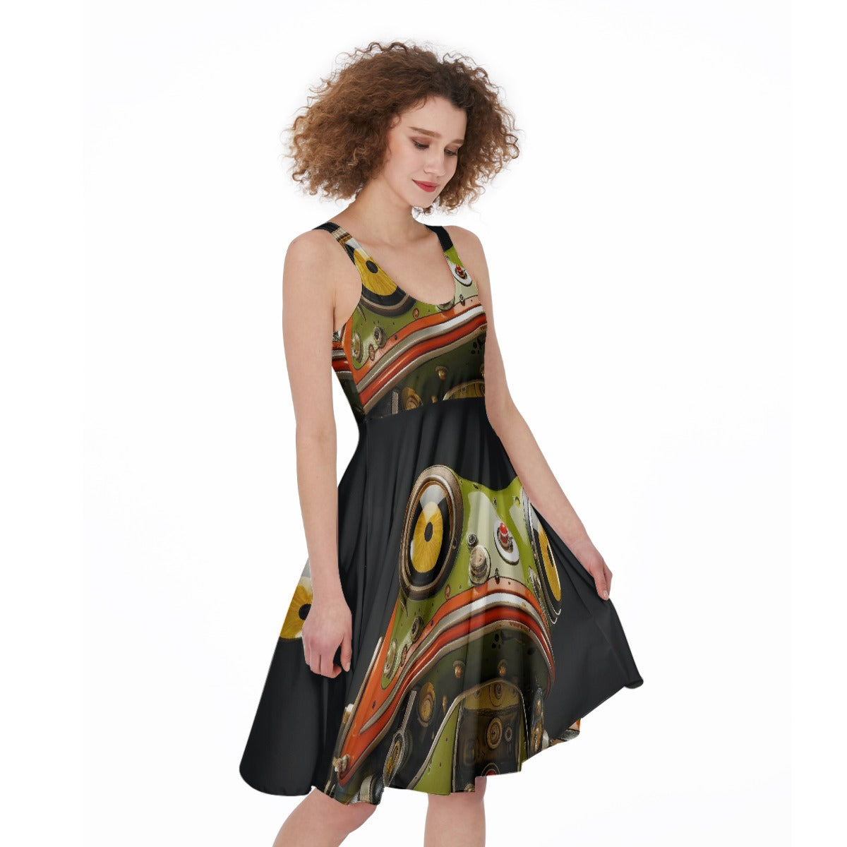 All-Over Print Women's Sleeveless Dress