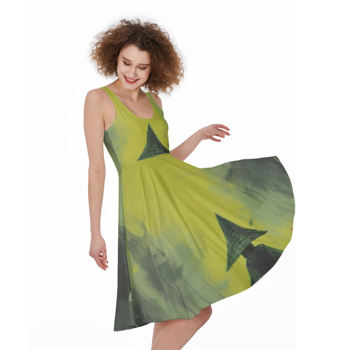 All-Over Print Women's Sleeveless Dress