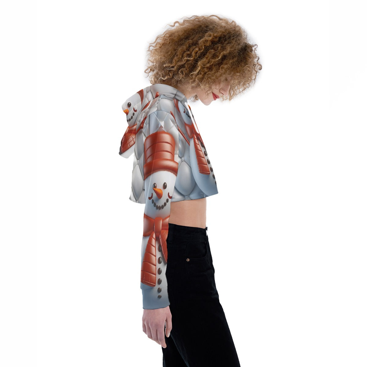 All-Over Print Women's Crop Top Hoodie