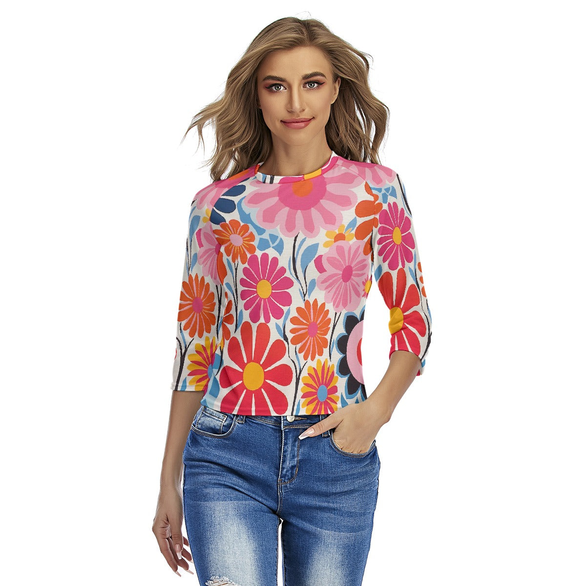 All-Over Print Women's Raglan Sleeves T-shirts