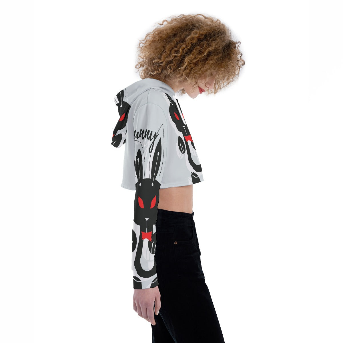 All-Over Print Women's Crop Top Hoodie