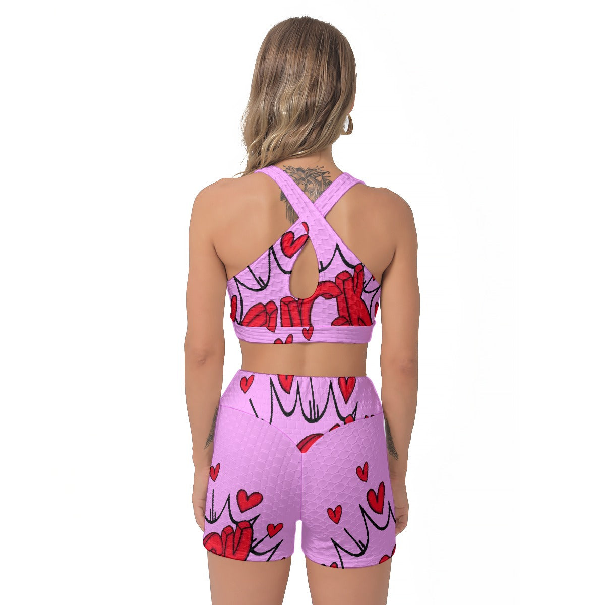 All-Over Print Women's Sports Bra Suit