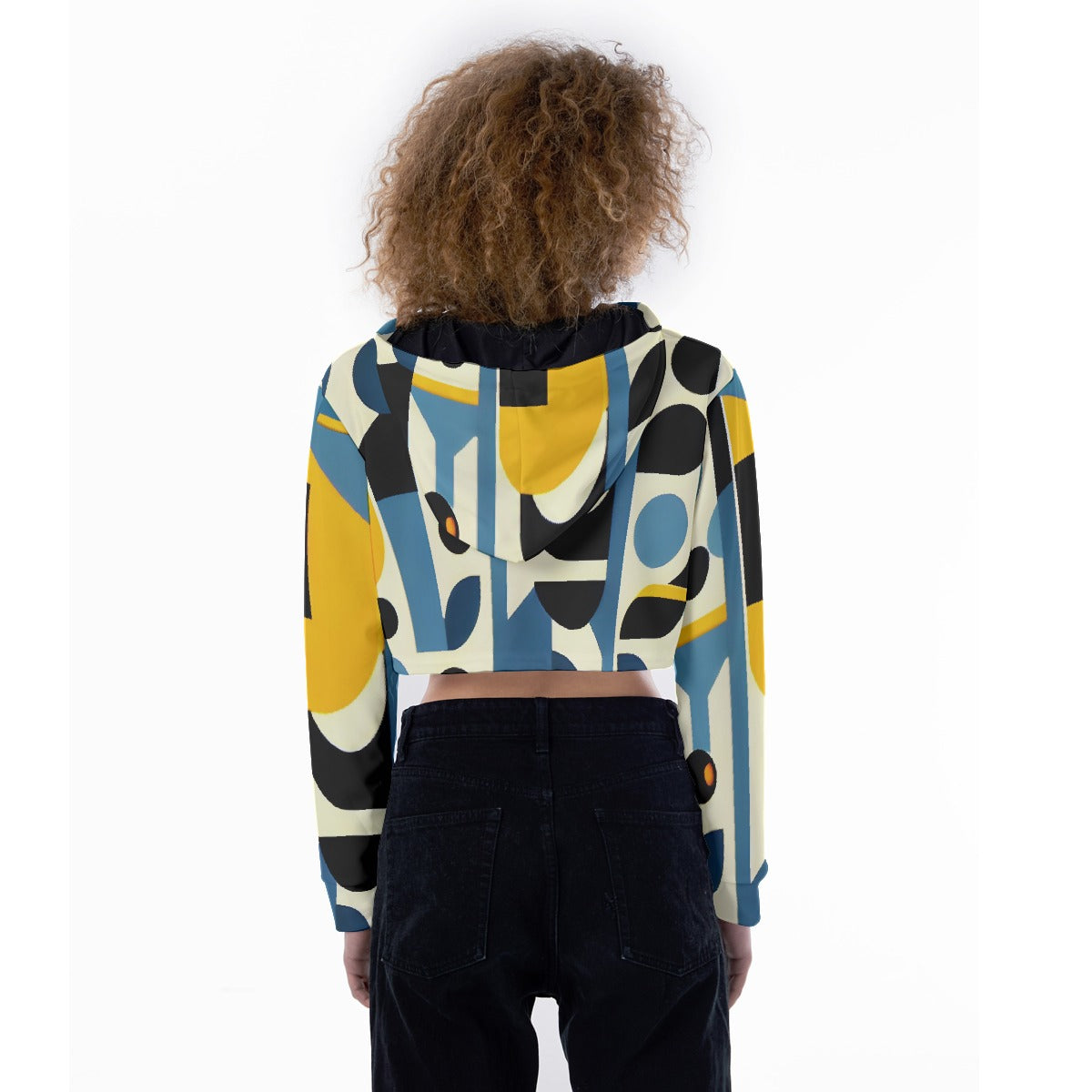 All-Over Print Women's Crop Top Hoodie