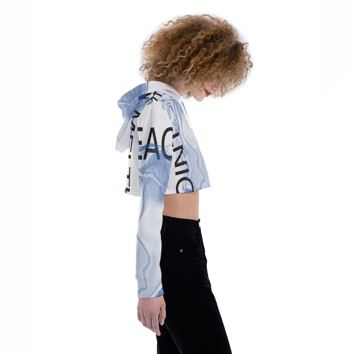 All-Over Print Women's Crop Top Hoodie