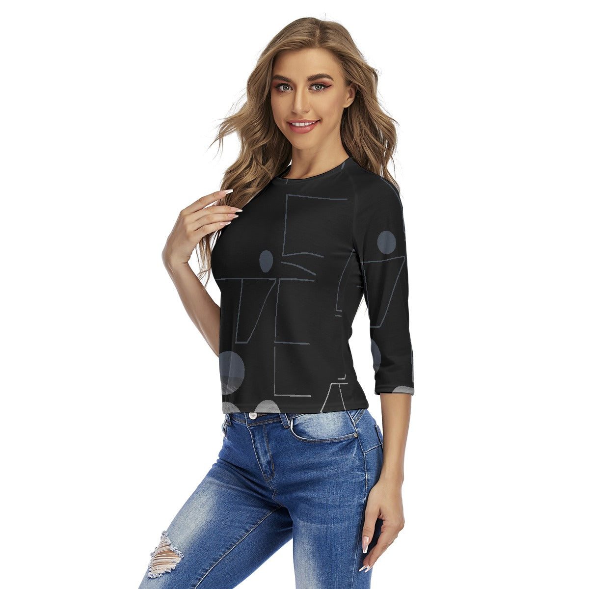 All-Over Print Women's Raglan Sleeves T-shirts