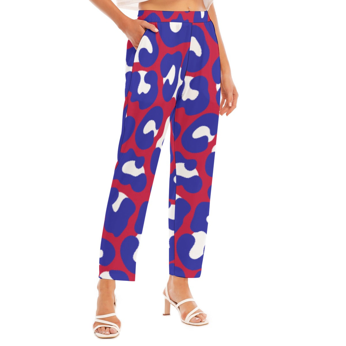 All-Over Print Women's Loose Straight-leg Pants