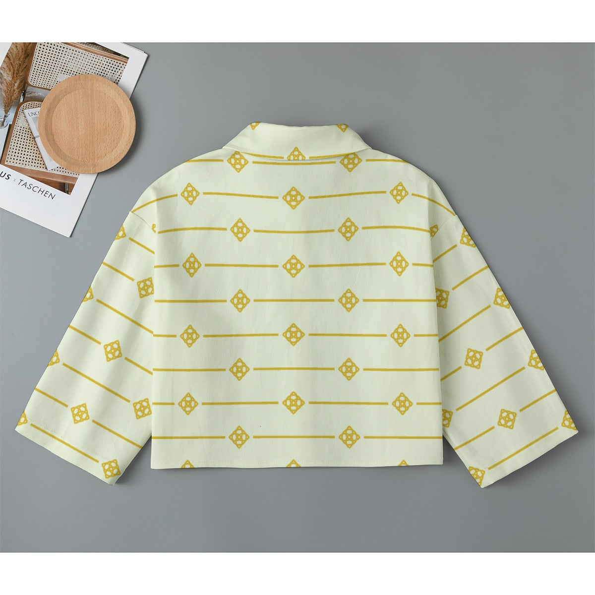 All-Over Print Women's Cropped Jacket | 245GSM Cotton