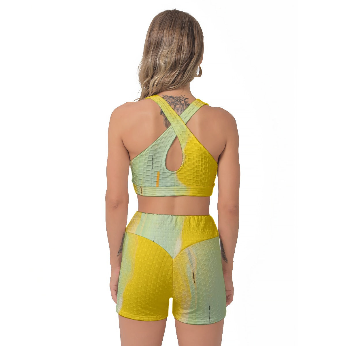 All-Over Print Women's Sports Bra Suit