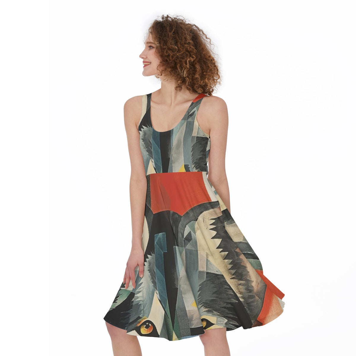 All-Over Print Women's Sleeveless Dress