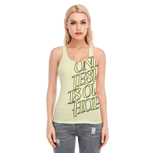 All-Over Print Women's Racer Vest | 190GSM Cotton