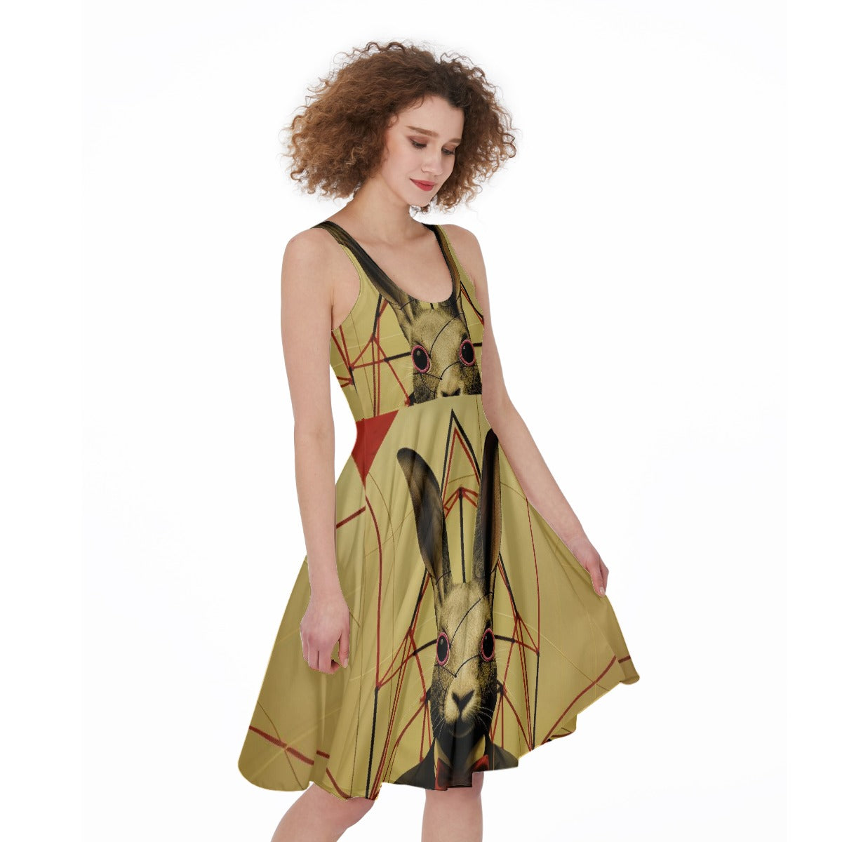 All-Over Print Women's Sleeveless Dress