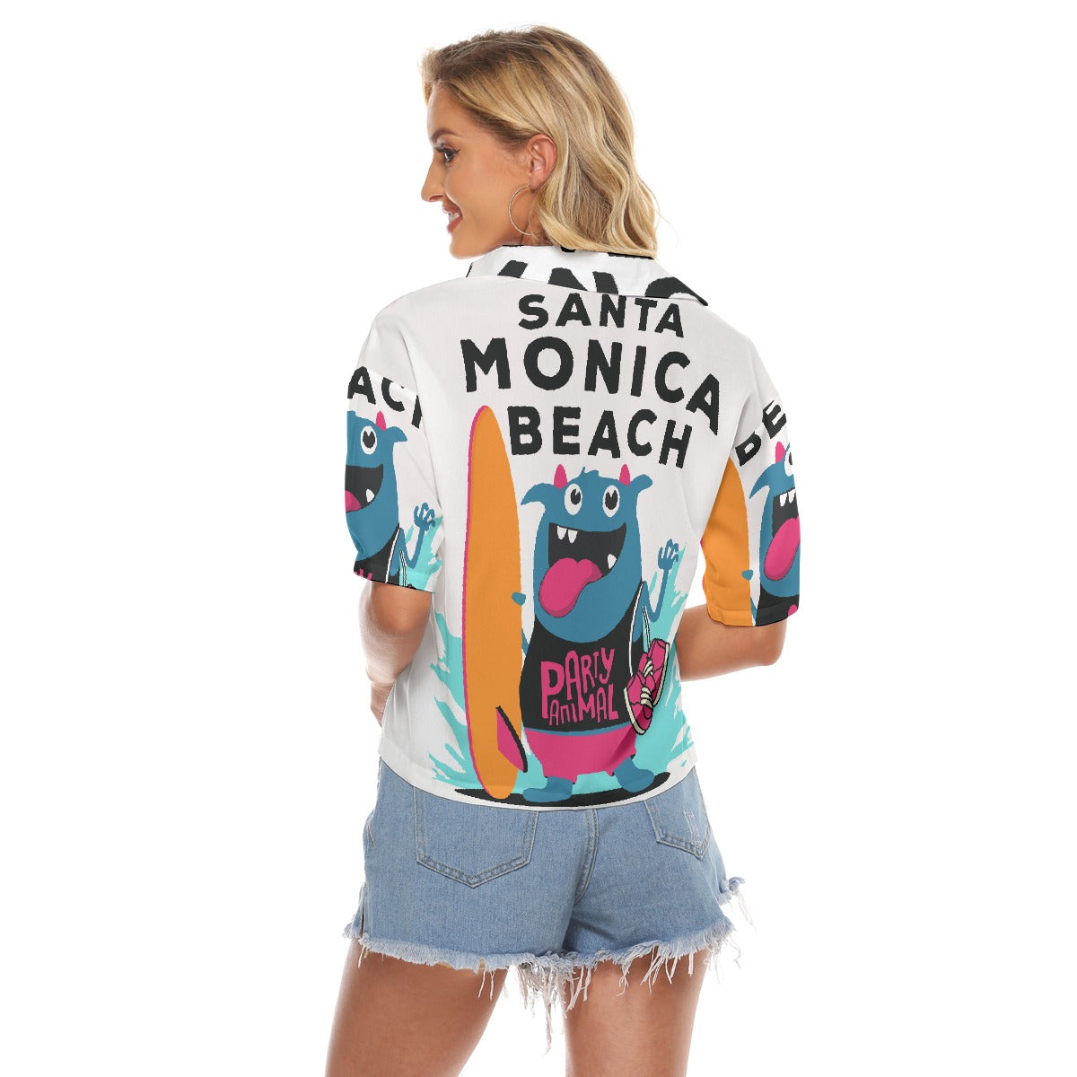 All-Over Print Women's V-neck Shirts