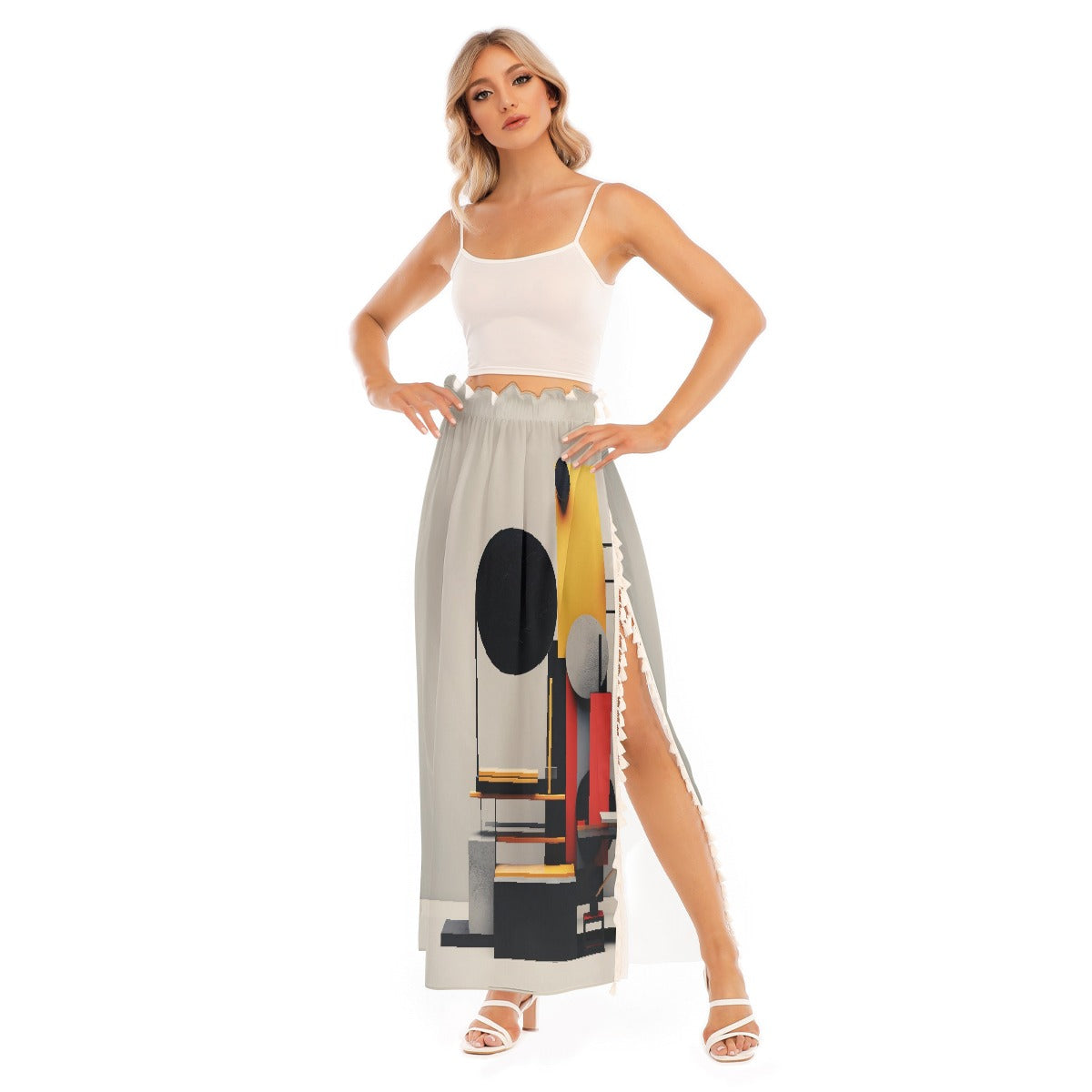 All-Over Print Women's Side Split Skirt