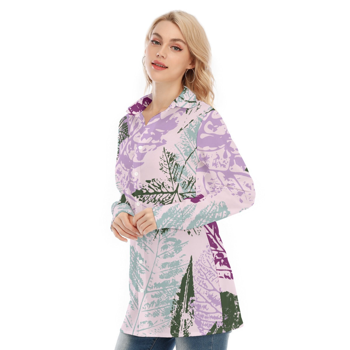 All-Over Print Women's Long Shirt