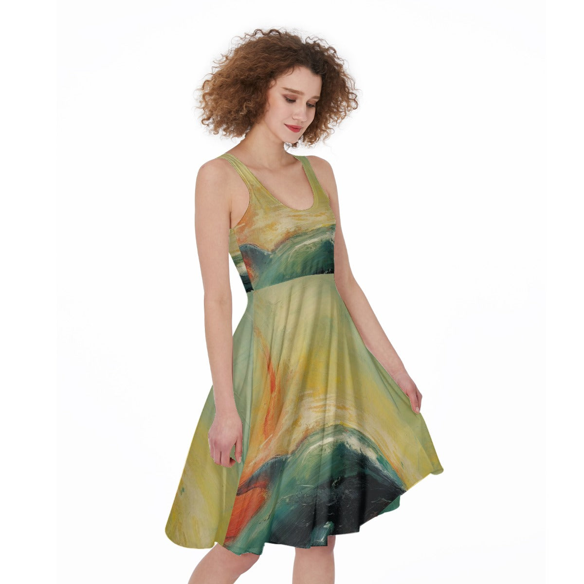 All-Over Print Women's Sleeveless Dress