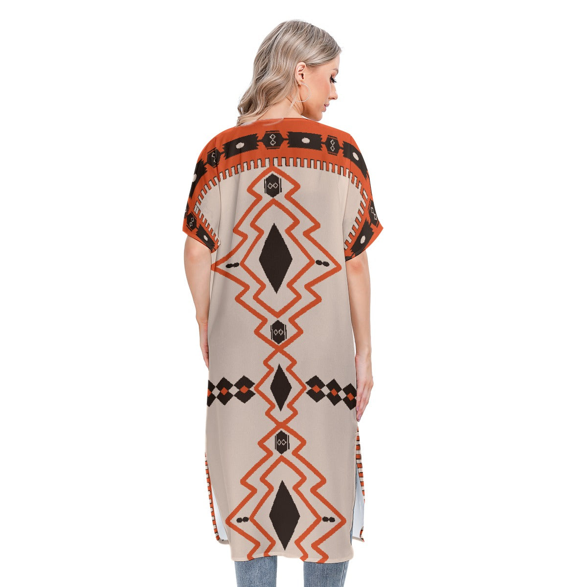 All-Over Print Women's Short Sleeve Cardigan