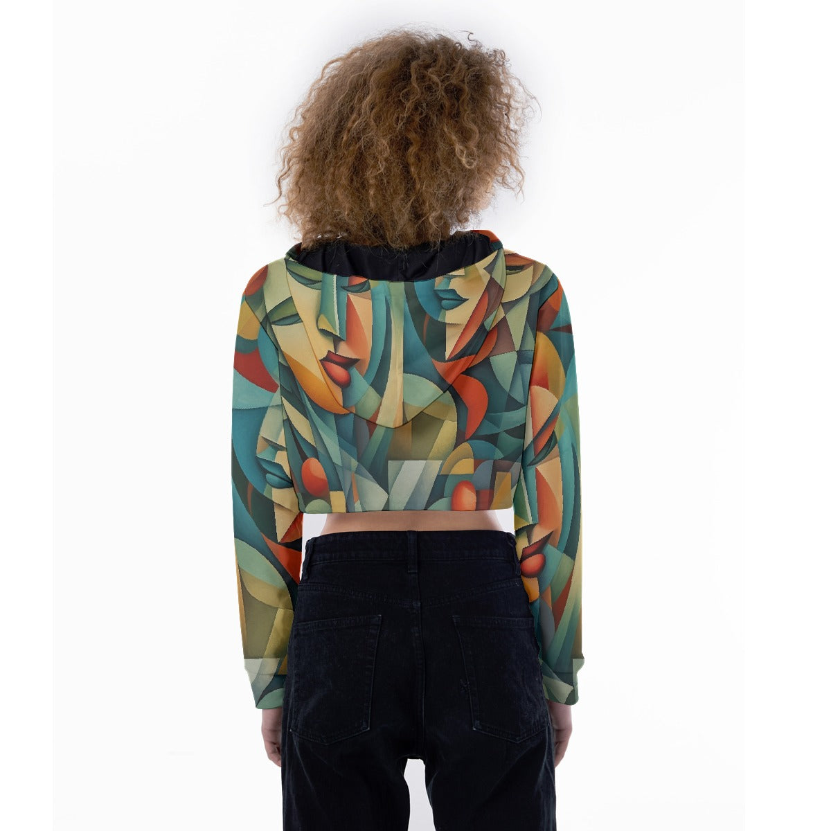 All-Over Print Women's Crop Top Hoodie