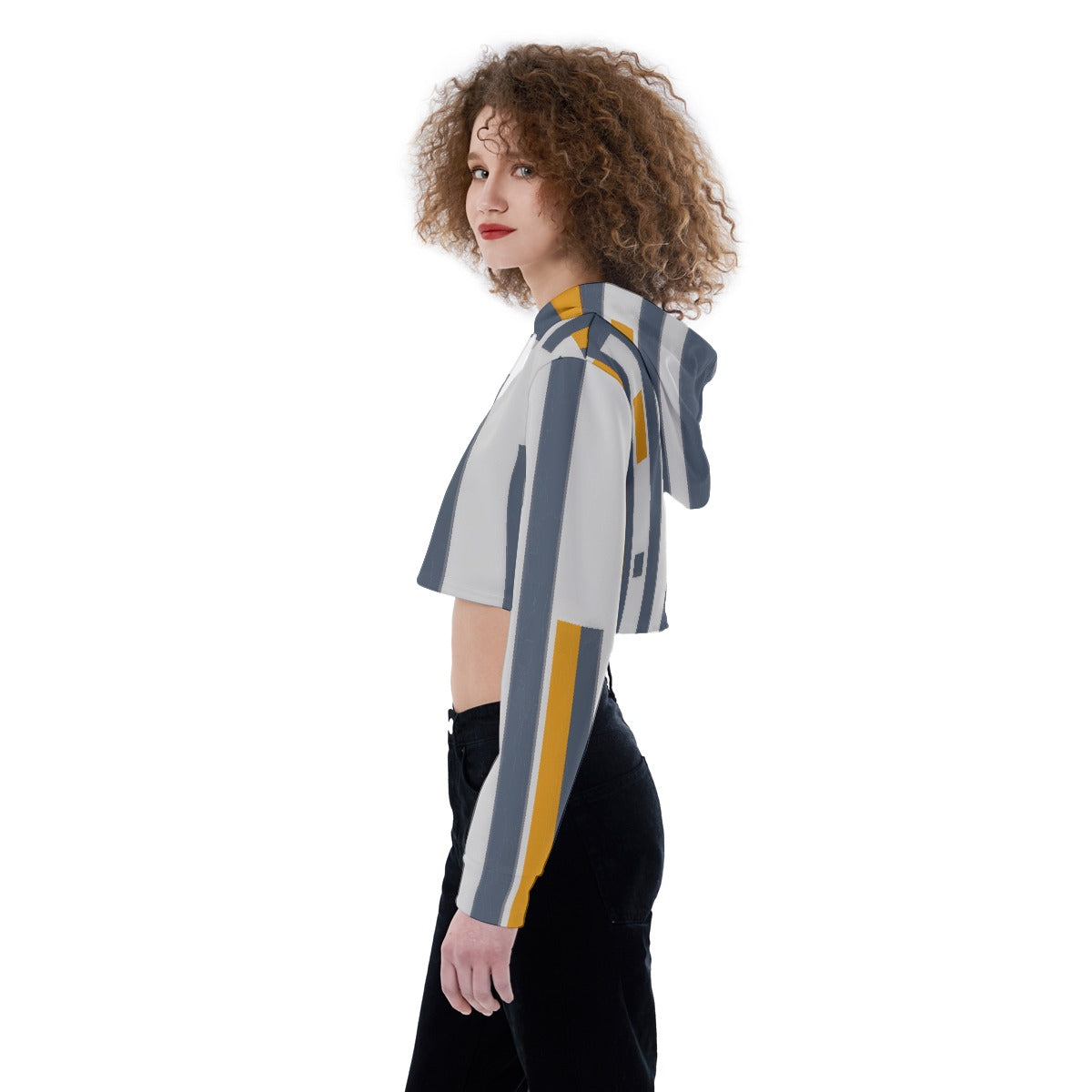 All-Over Print Women's Crop Top Hoodie
