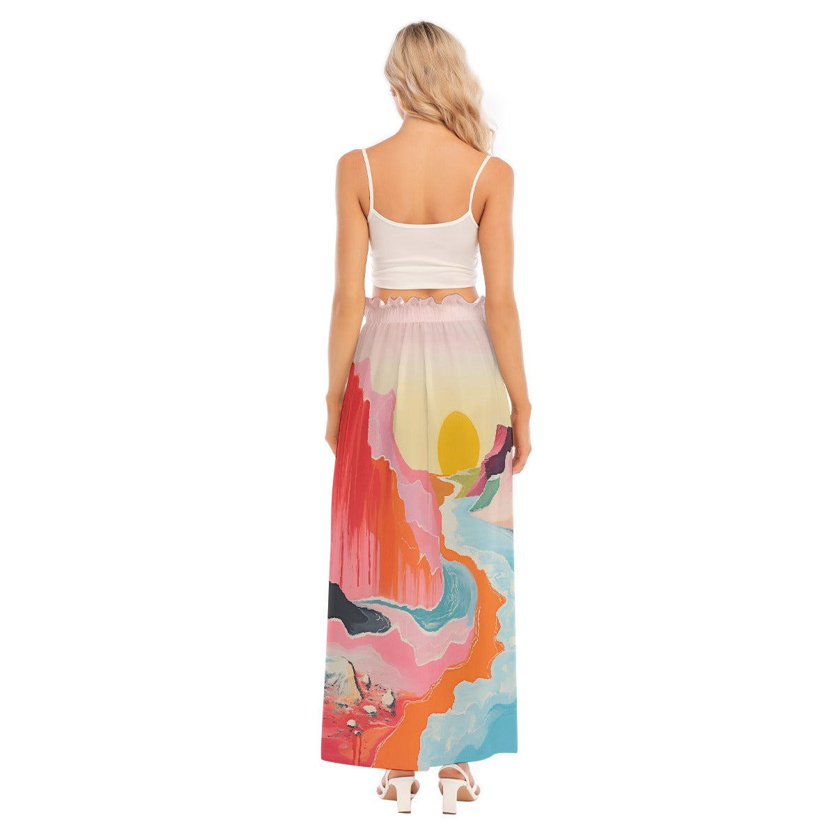 All-Over Print Women's Side Split Skirt