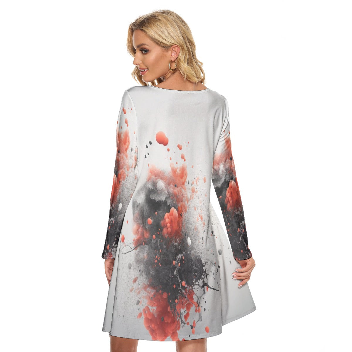 All-Over Print Women's Crew Neck Dress
