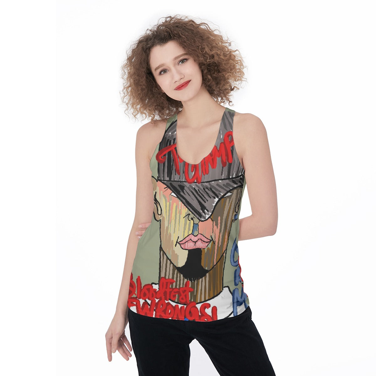 All-Over Print Women's Racerback Tank Top