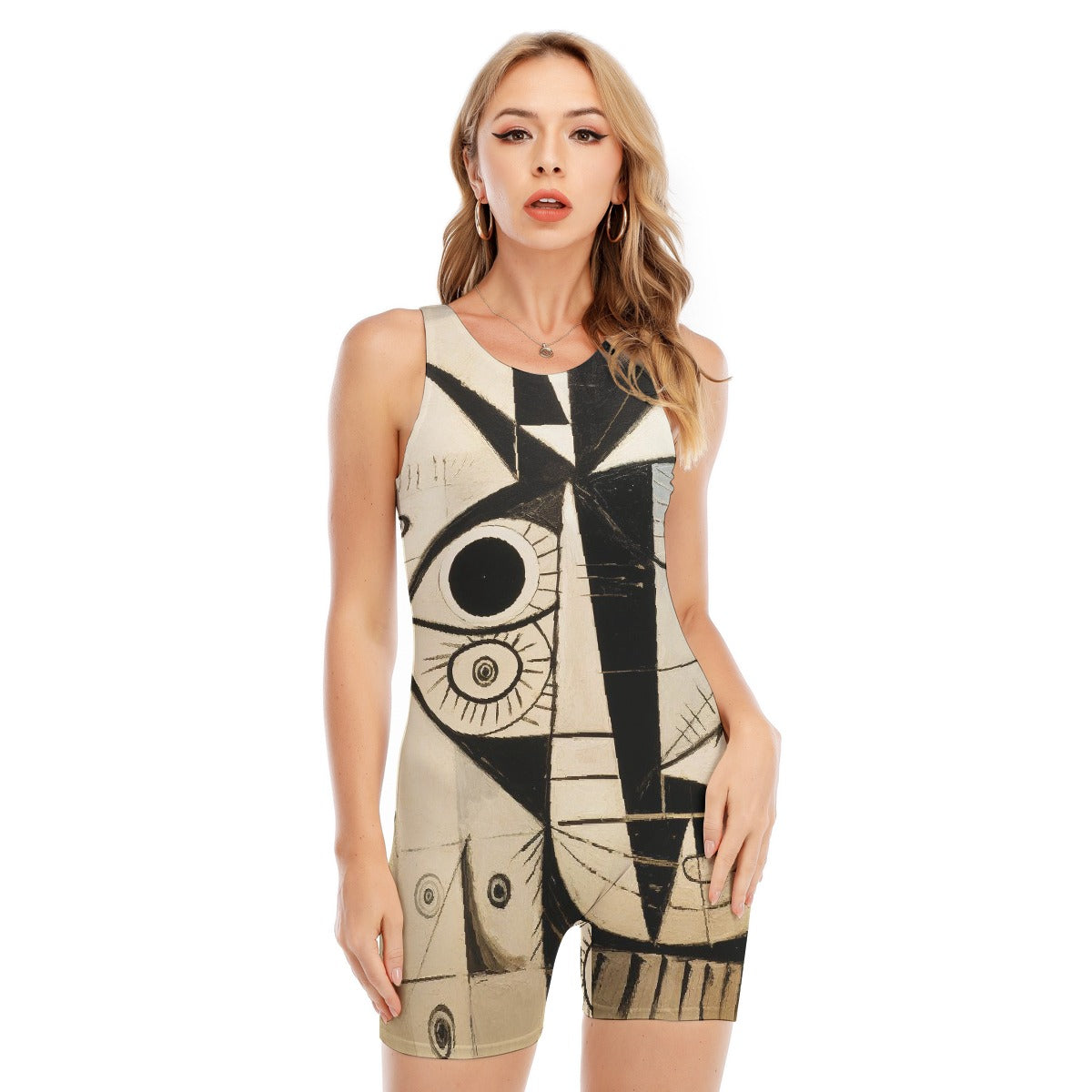 All-Over Print Women's Sleeveless One-piece Swimsuit