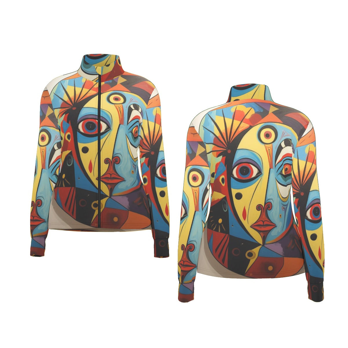 All-Over Print Women's Long Sleeve Thumbhole Jacket