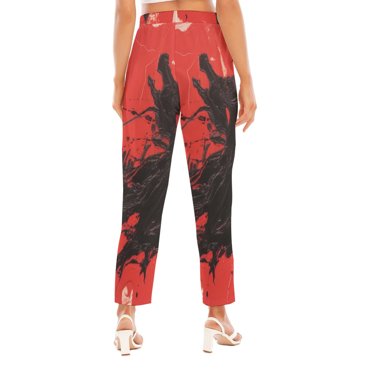 All-Over Print Women's Loose Straight-leg Pants