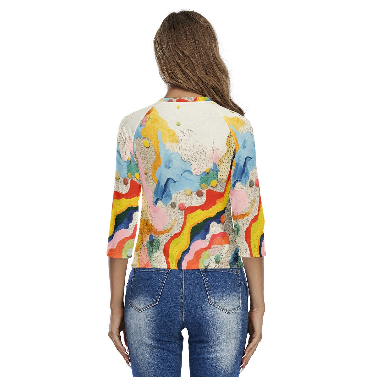 All-Over Print Women's Raglan Sleeves T-shirts