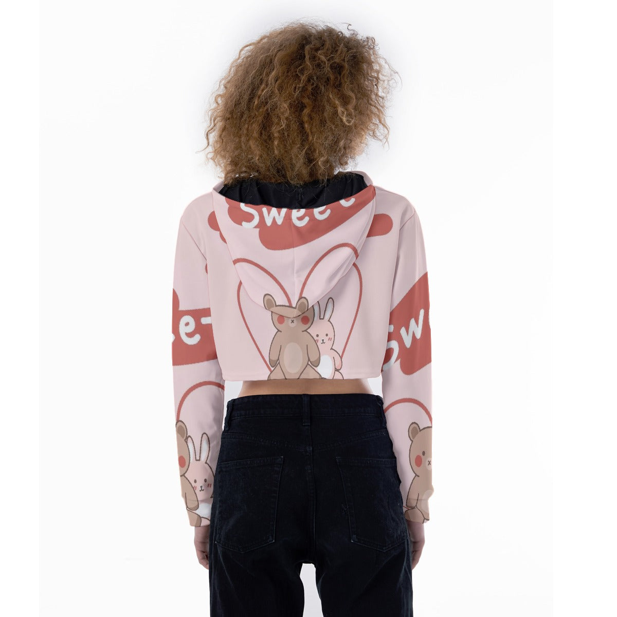 All-Over Print Women's Crop Top Hoodie