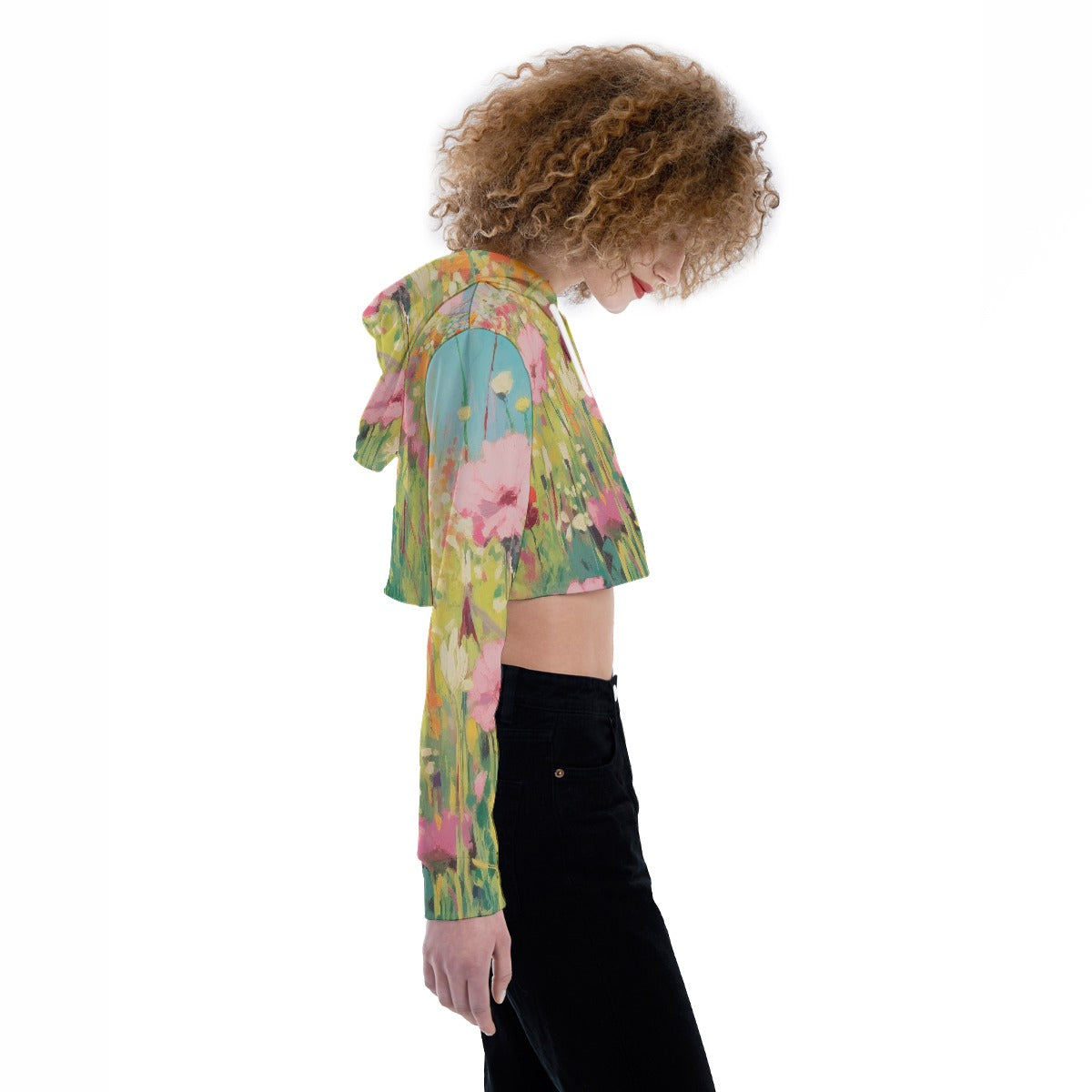 All-Over Print Women's Crop Top Hoodie