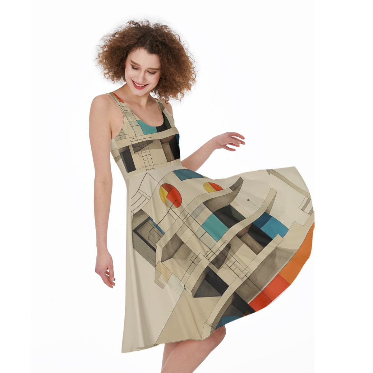 All-Over Print Women's Sleeveless Dress