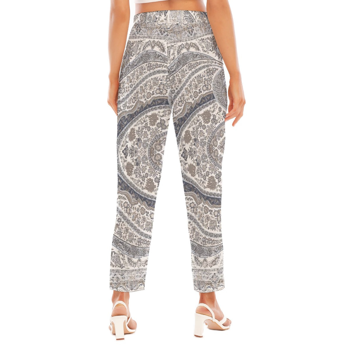 All-Over Print Women's Loose Straight-leg Pants