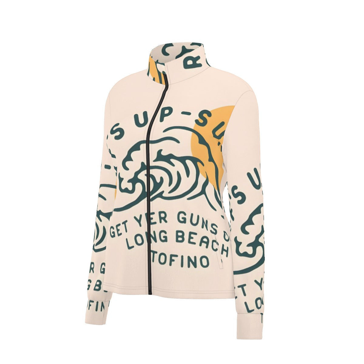 All-Over Print Women's Long Sleeve Thumbhole Jacket