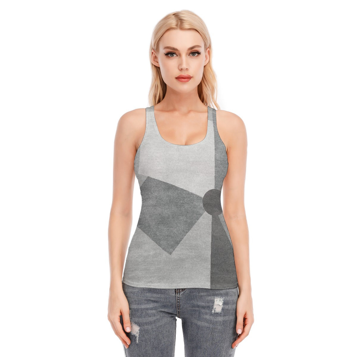 All-Over Print Women's Racer Vest | 190GSM Cotton