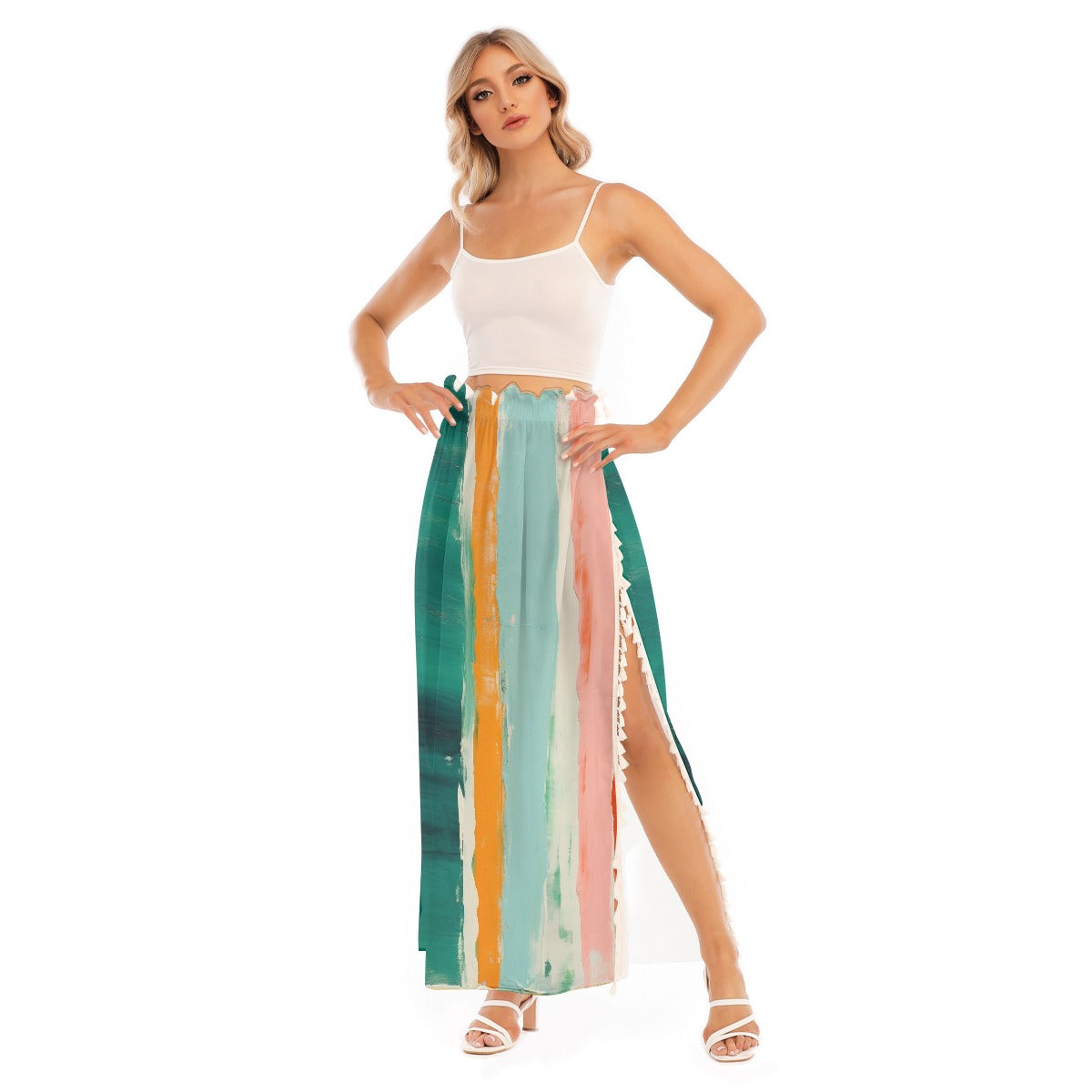 All-Over Print Women's Side Split Skirt