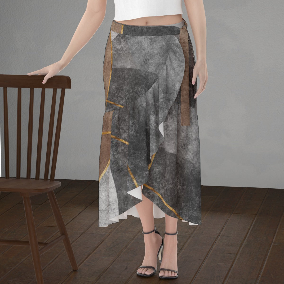 All-Over Print Women's Wrap Skirt