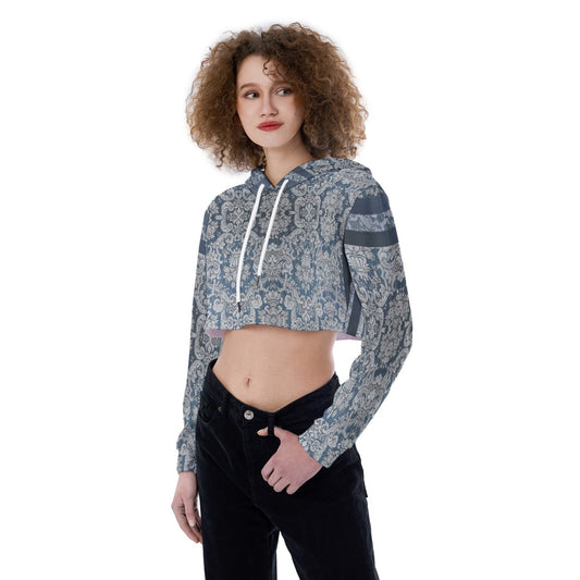 All-Over Print Women's Crop Top Hoodie