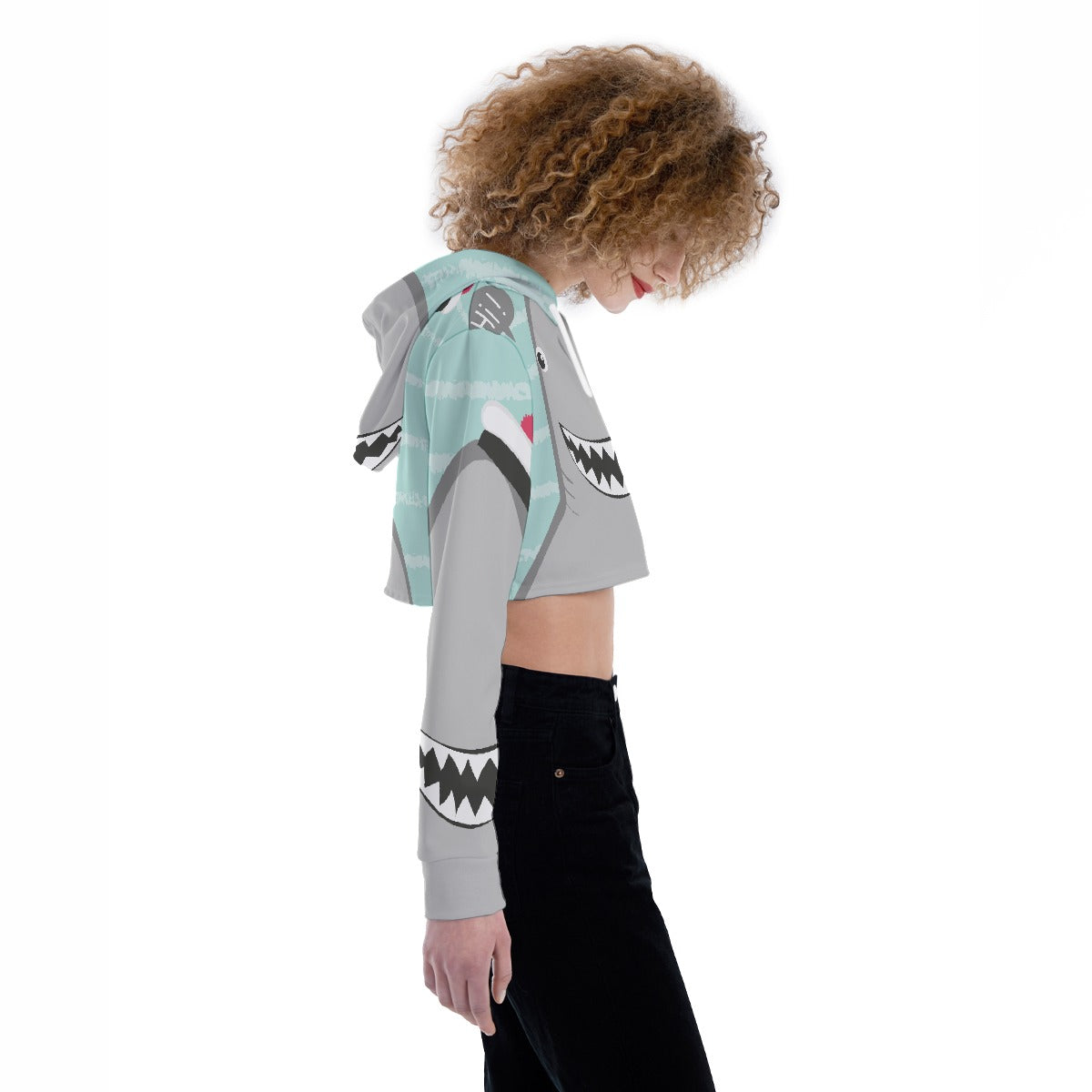All-Over Print Women's Crop Top Hoodie