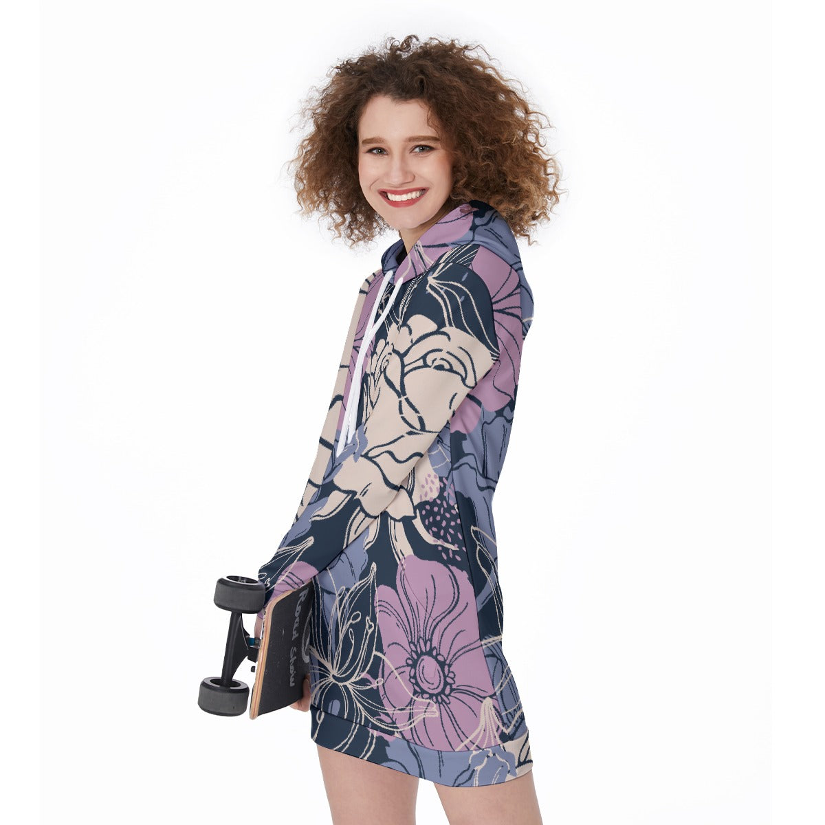 All-Over Print Women's Long Hoodie