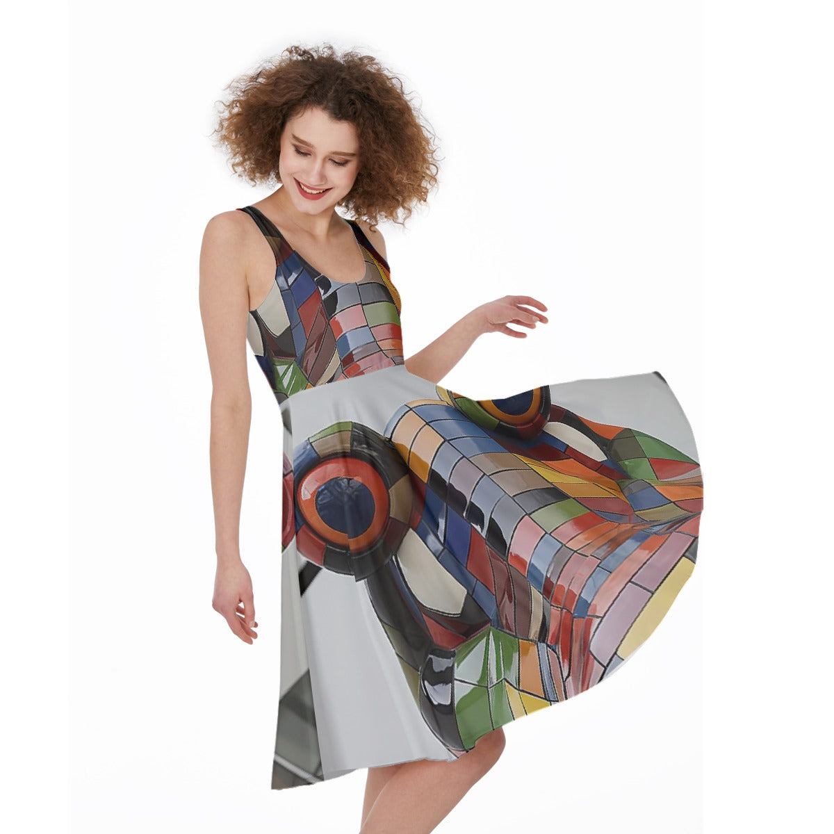 All-Over Print Women's Sleeveless Dress