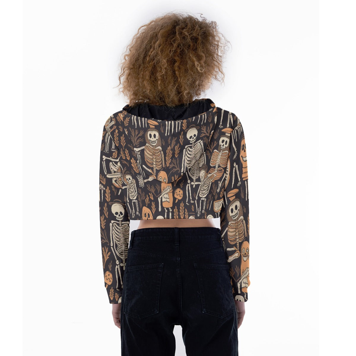 All-Over Print Women's Crop Top Hoodie