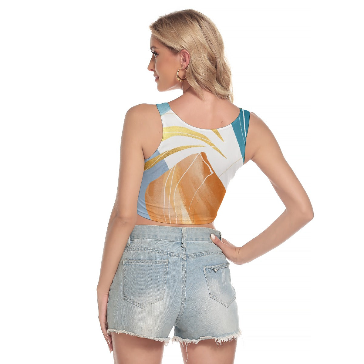 All-Over Print Women's Sport Crop Tank Top